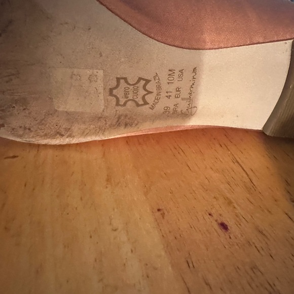 Anthropologie Pink Flats with Rhinestone Ankle Strap - Picture 3 of 5